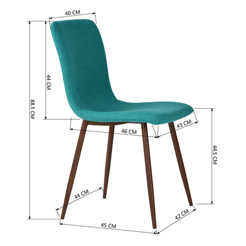 SILLA SCARGILL TELA CHIFÓN VERDE TURQUESA (4)