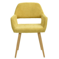 SILLA CROMWELL TELA CHENILLE AMARILLO