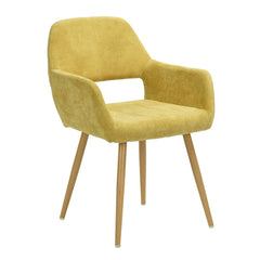 SILLA CROMWELL TELA CHENILLE AMARILLO