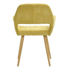 SILLA CROMWELL TELA CHENILLE AMARILLO