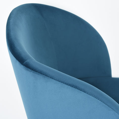 SILLA YNEZ TERCIOPELO TRENDY  AZUL MARINO (2)